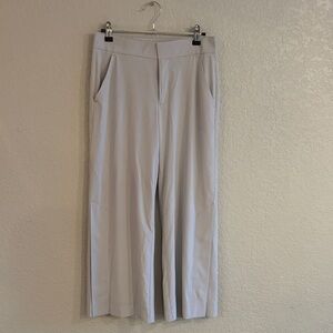 Grey Athleta Wide-Leg Cropped Pants